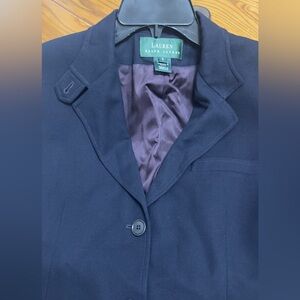 Vintage Lauren Ralph Lauren Blazer Jacket Women's Size 8 Wool Equestrian (mix21)